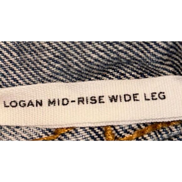 Rag & Bone Logan Mid Rise wide leg jeans size 26 - Picture 4 of 4